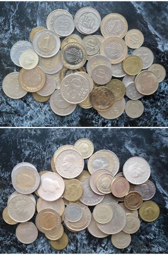 Распродажа с 1 рубля!!! Турция набор монет 48 шт 1951-2017 гг.