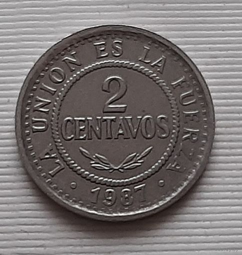 2 сентаво 1987 г. Боливия