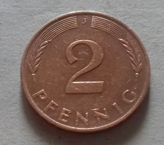 2 пфеннига, Германия 1981 J
