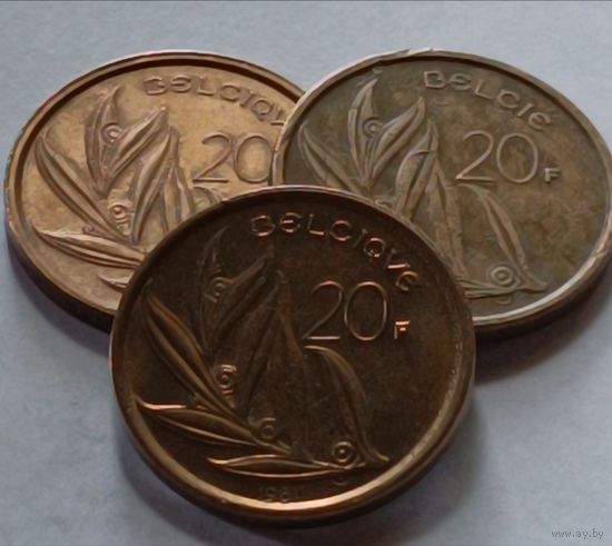 Бельгия. 20 франков 1981 года.