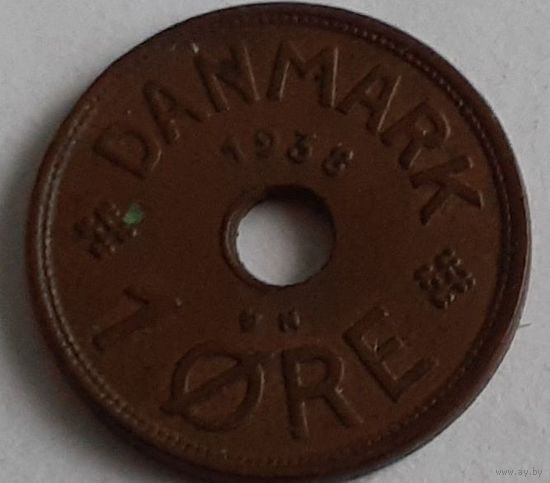 Дания 1 эре, 1938