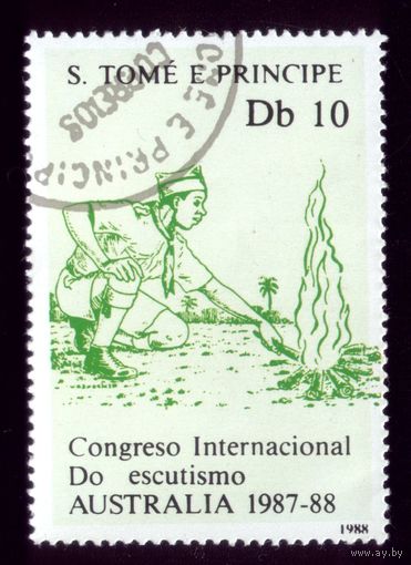 1 марка 1988 год Сан-Томе и Принсипи 1070