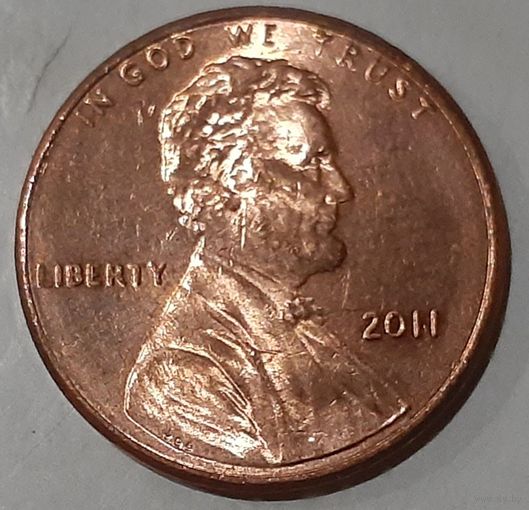 США 1 цент, 2011 Lincoln Cent Без отметки монетного двора (7-2-15)