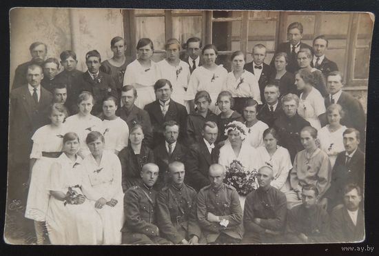 Фото "Деревенская свадьба", Зап. бел.,1930- е гг.