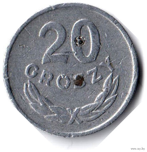 Польша. 20 грошей. 1962 г.