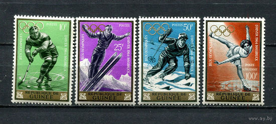 Гвинея - 1964 - Зимние Олимпийские игры - [Mi. 235-238] - полная серия - 4 марки. MNH.  (Лот 100Ei)-T5P20