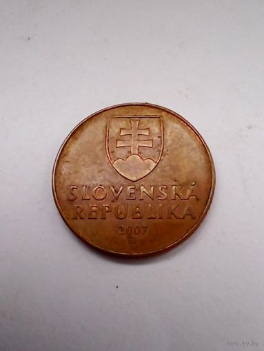 Словакия.50 геллеров 2007 г