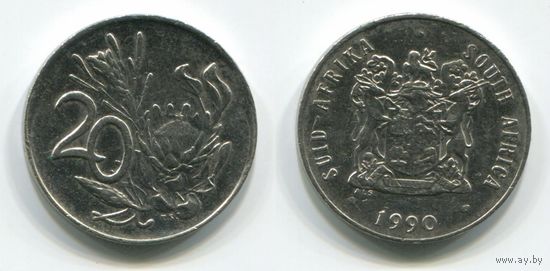 Южная Африка. 20 центов (1990)