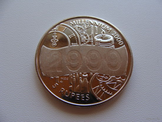 Сейшельские острова. 5 рупий 2000 год  KM#112 "Миллениум голограмма"