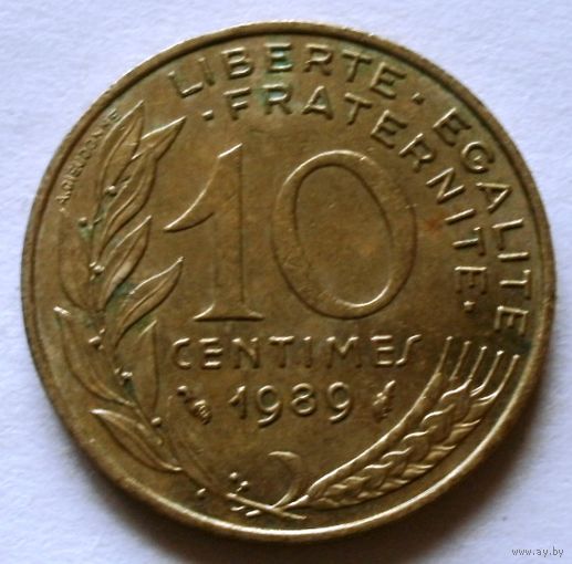 10 сантимов 1989 Франция