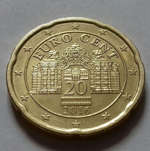 20 евроцентов, Австрия 2016 г., АU