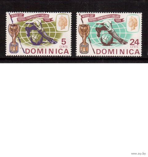 Доминика -1966(Мих.192-193)  **   ,  Спорт, ЧМ-1966 по футболу