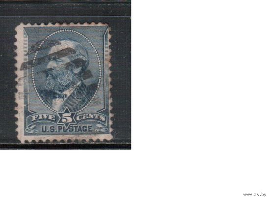 США-1888, (Мих.54), гаш.  , Стандарт, Президенты, Гарфилд(1)