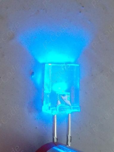 Светодиод прямоугольный 2х5х7 мм, сверхъяркий, синий