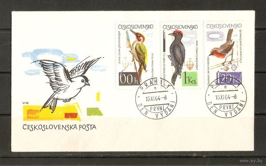 КПД Чехословакия 1964 Птицы