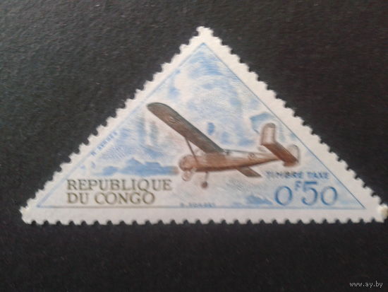 Конго 1961 самолет, доплатная марка