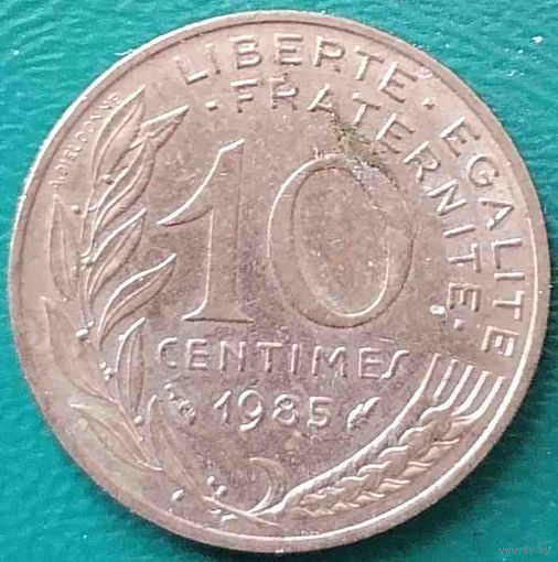 Франция 10 сантимов 1985