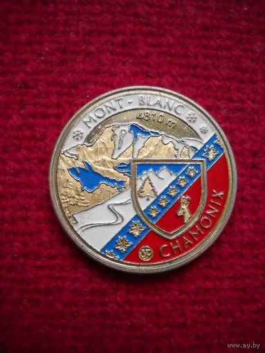 Медаль сувенирная Монблан Швейцария