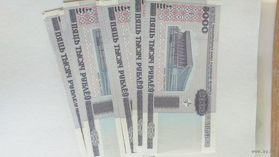 Беларусь, 5000 рублей 2000 год, серия ВБ, UNC.