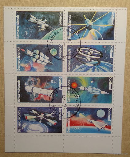 Блок Космос  Шотландия  8 марок 1978 год лот 2020