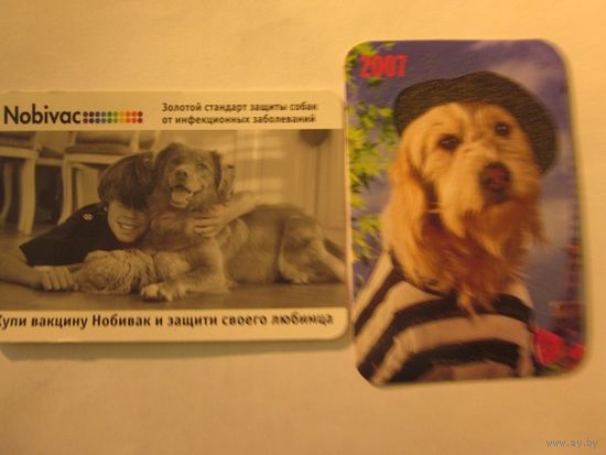 Календарики с собакой