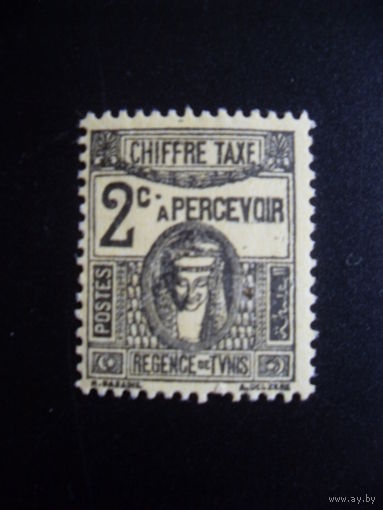 Франция. Французские колонии (Африка. Тунис) 1923 Mi:TN P38 Богиня Карфагена