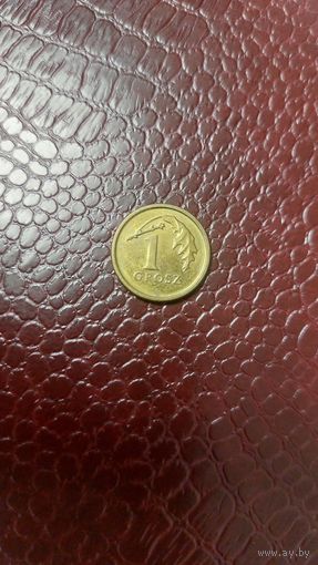 Монета 1 грош 2016г. Польша. Хорошая!