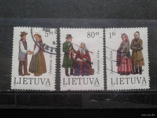 Литва 1994 Народная одежда Полная серия