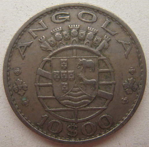 Ангола 10 эскудо 1969 г. Цена за 1 шт. (gl)