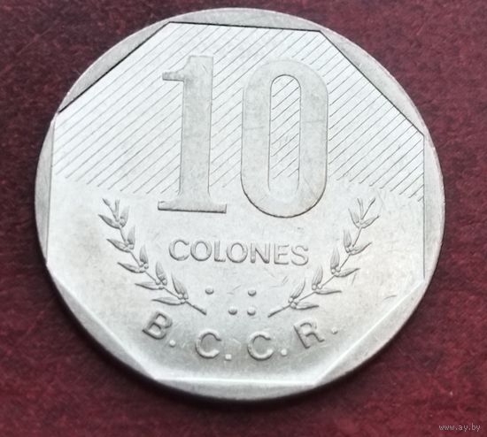 Коста-Рика 10 колонов, 1983-1992