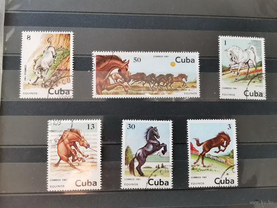 Куба 1981г. Лошади.*