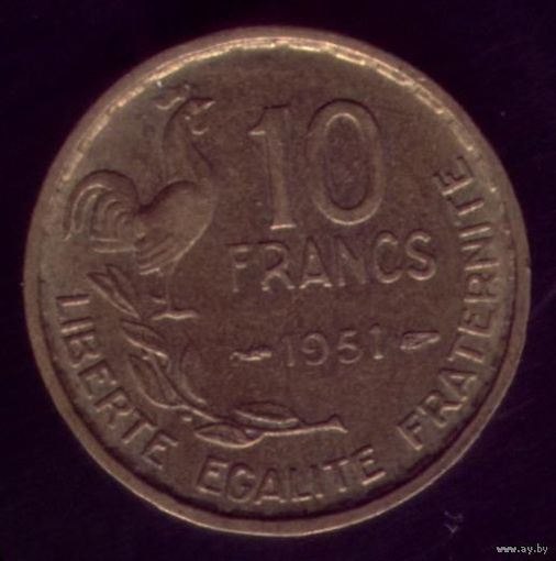 10 Франков 1951 год Франция